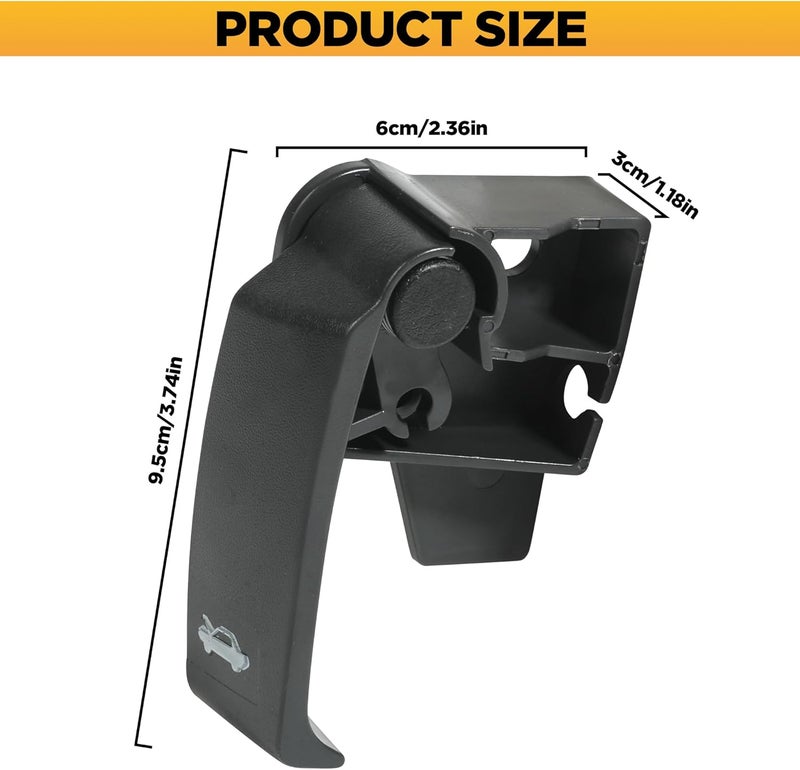 VARGTR Hood Release Handle,Hood Latch Release Pull Handle,Car Accessories Automotive Hood Cable Hatch Pull,Automotive Replacement Hood Latch Convenience Release Handle,Replace OEM 03335 15741109 - Image 4